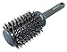Round Ceramic Ionic Nano Technology Hair Brush by Better Beauty Products, XL/2 inch/53mm inch Barrel with Double Bristles, Natural Boar and Nylon Bristles, Professional Salon Brush, Gray Color Combo
