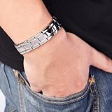 New Men Power 100% Titanium Germanium Bracelet Balance Band Balance Wristband Balance Energy/016
