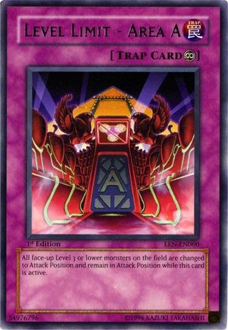 Yu-Gi-Oh! - Level Limit - Area A (EEN-EN060) - Elemental Energy - 1st Edition - Rare