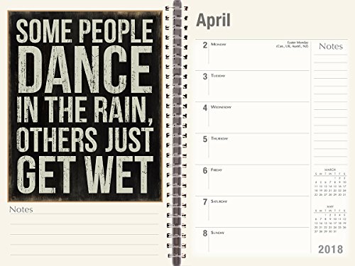 Words To Live By - Primitives By Kathy 2018 Engagement Calendar (CW0229)