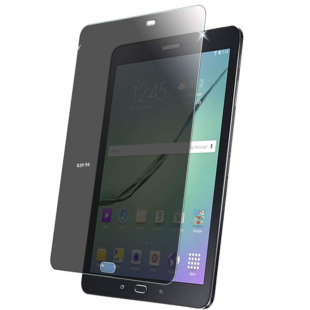 TECHGEAR Anti Spy Screen Protector Compatible for Samsung Galaxy Tab S2 9.7" (SM-T810 Series) - PRIVACY GLASS Edition Genuine Tempered Glass Screen Protector Guard Cover