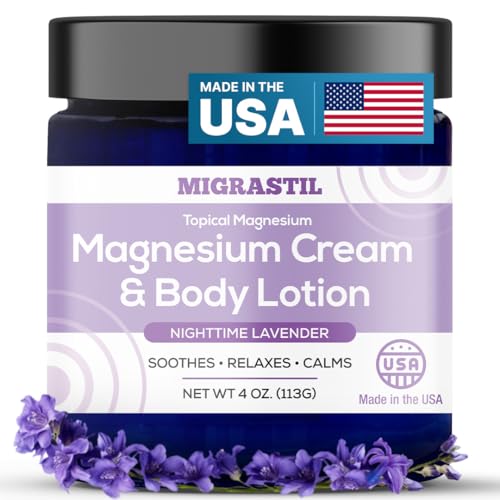 MIGRASTIL Nighttime Magnesium Lotion for Sleep with Lavender