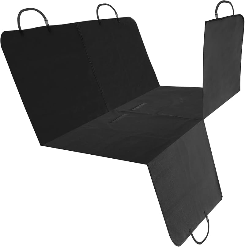 Nobleza 4 in 1 Dog Car Seat Cover Waterproof Scratch-Proof 147x145cm Black