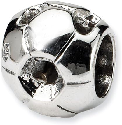 Sterling Silver Soccer Ball Bead