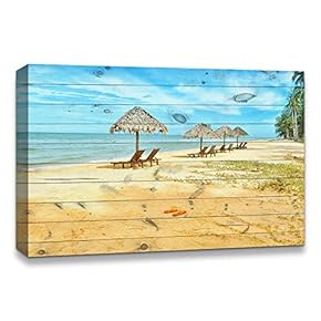 Romantic Scene of Sea Painting Artwork for Home Framed