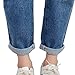 RieKet Boyfriend Distressed Jeans Women Slim Pants Juniors (US 4(Asia XL), Blue)