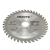 uxcell 40T 4 inches x 20mm Silver Tone Carbide Circular Slitting Saw Cutter