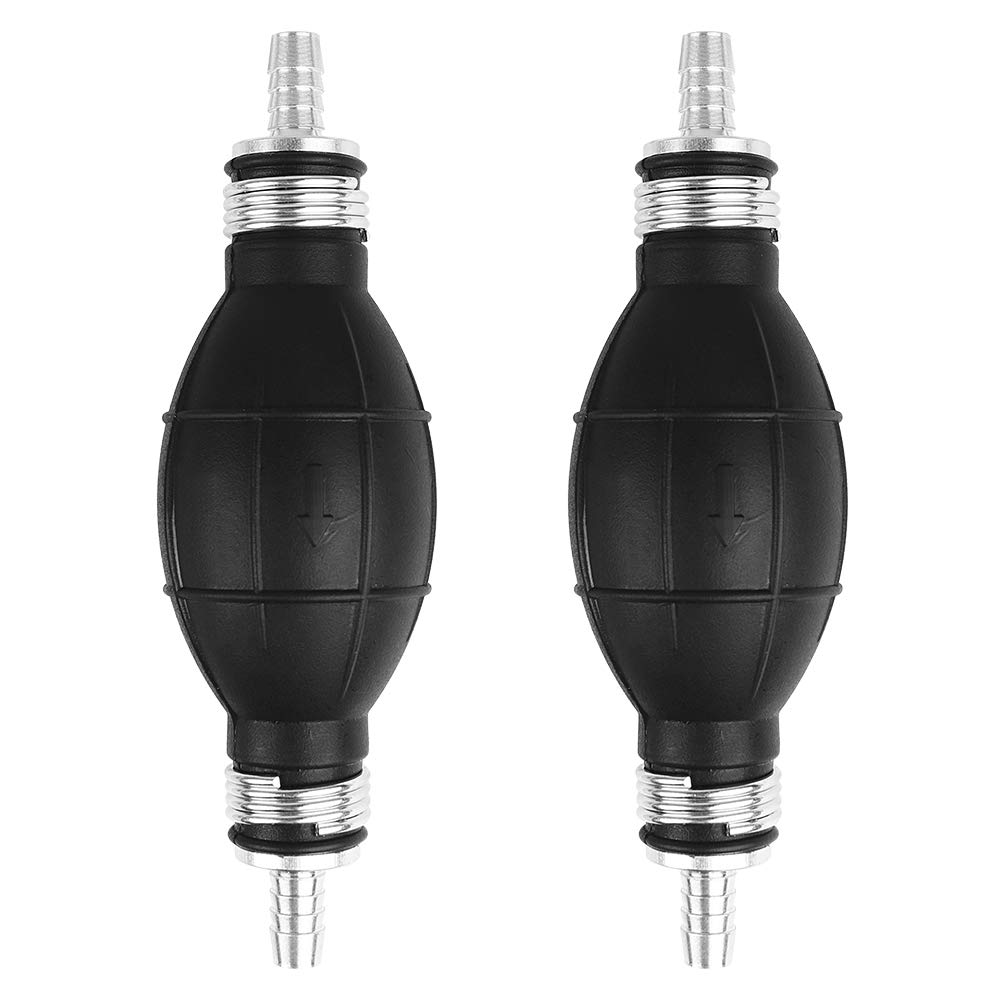 2 PCS Fuel Water Siphon Hand Pump,Portable Car Fuel Transfer Siphon Manual Hand Pump for Gas Gasoline Petrol Oil Diesel Liquid Water Fish Tank