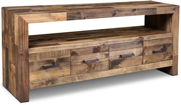 Amazon Com Crafters And Weavers Rustic Style Fulton Tv Stand