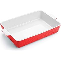 Krokori Baking Dish, Ceramic Baking Pan Lasagna Pan Bakeware Set Baking Tray Set for Cooking, Lasagna, Kitchen, Dinner…