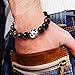 Merdia Men's Tiger Eye Stone Elastic Bead Bracelet with Loong Pattern Bead | Mens Jewelry | Loong Bracelet for Men | Mens Bracelet | Beaded Bracelet | Tiger Eye Bracelet Men | Crystal Bracelet