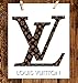 Louis Vuitton Logo Unframed Wall Art Print - Makes a Great Gift for Fashion Lovers and Designers - Perfect for Bedroom, Living Room, Office - Chic Home Decor - Ready to Frame (8x10) Vintage Photo