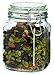 Anchor Hocking 38-Ounce Glass Jar with Hermes Clamp Top Lid, Set of 4, Clear -