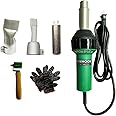 SOMHOOM 1600W Professional Industrial Hot Air Gun for Roof Waterproofing and PVC/TPO Welding - Ideal for Welding PVC/PP/PE Advertising Banner and Tent Fabric Joints-Hot Air Overlapping Welding Sets
