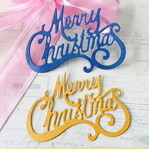 image for gootrades Cutting Dies for Card Making,Merry Christmas Metal Die Cuts 