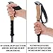 Foxelli Carbon Fiber Trekking Poles – Lightweight Collapsible Hiking Poles with Cork Grips, Lever Locks & All Terrain Accessories