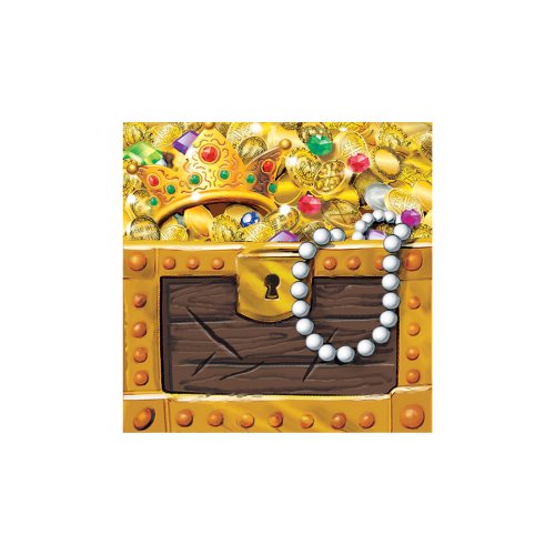 Creative Converting Buried Treasure 16 Count 3-Ply Paper Beverage Napkins