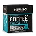 Bestpresso Coffee for Nespresso Original Machine 120 Aluminum pods Certified Genuine Espresso Decaffeinato Blend(Medium Intensity)Pods Compatible with Nespresso Original 60 Days Satisfaction Guarantee