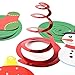 KUUQA 34 Pieces Christmas Hanging Swirl Decorations Kit Ceiling Swirl Decoration Christmas Tree Snowman Socks Gift Box Pentagram for Christmas Party Decoration