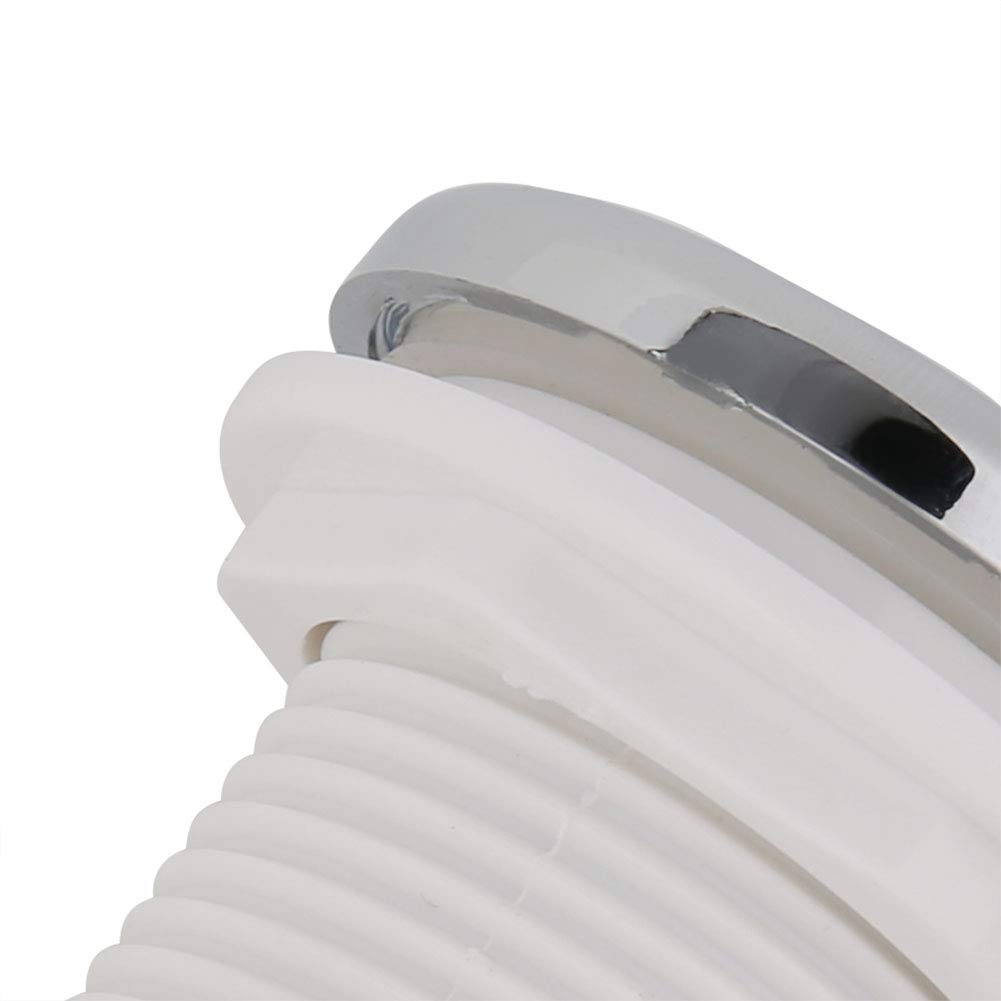 TOPINCN Air Button Switch, 28mm Waterproof, Push Button Operation, Chrome