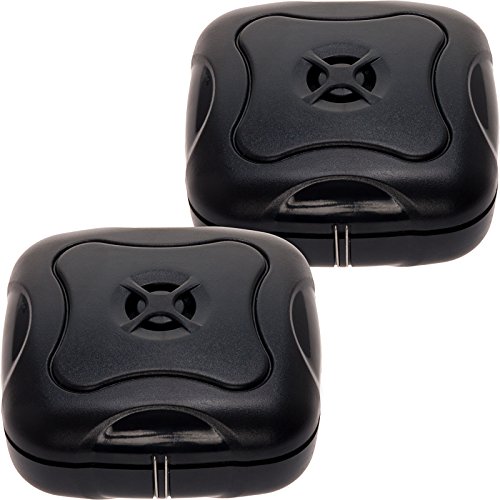 Mindful design 2 pack water leak detector - 95 db flood…