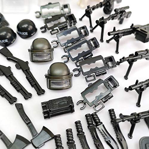 ZHX Military Weapons Accessories Army Series Swat Police Weapons Building Blocks for City Police, Best Kid's Gift Toys Compatible for Major Brand - Thumbnail 4
