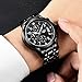 Men's Stainless Steel Wrist Watches Men Waterproof Analog Quartz Watch Fashoin Business Black Watches