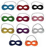 Boys&Girls Lovely Felt Kid's Superhero Mask Set of 11 with Different Color for Party