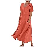 Daily Deals Women's Summer Cotton Linen Long Dress