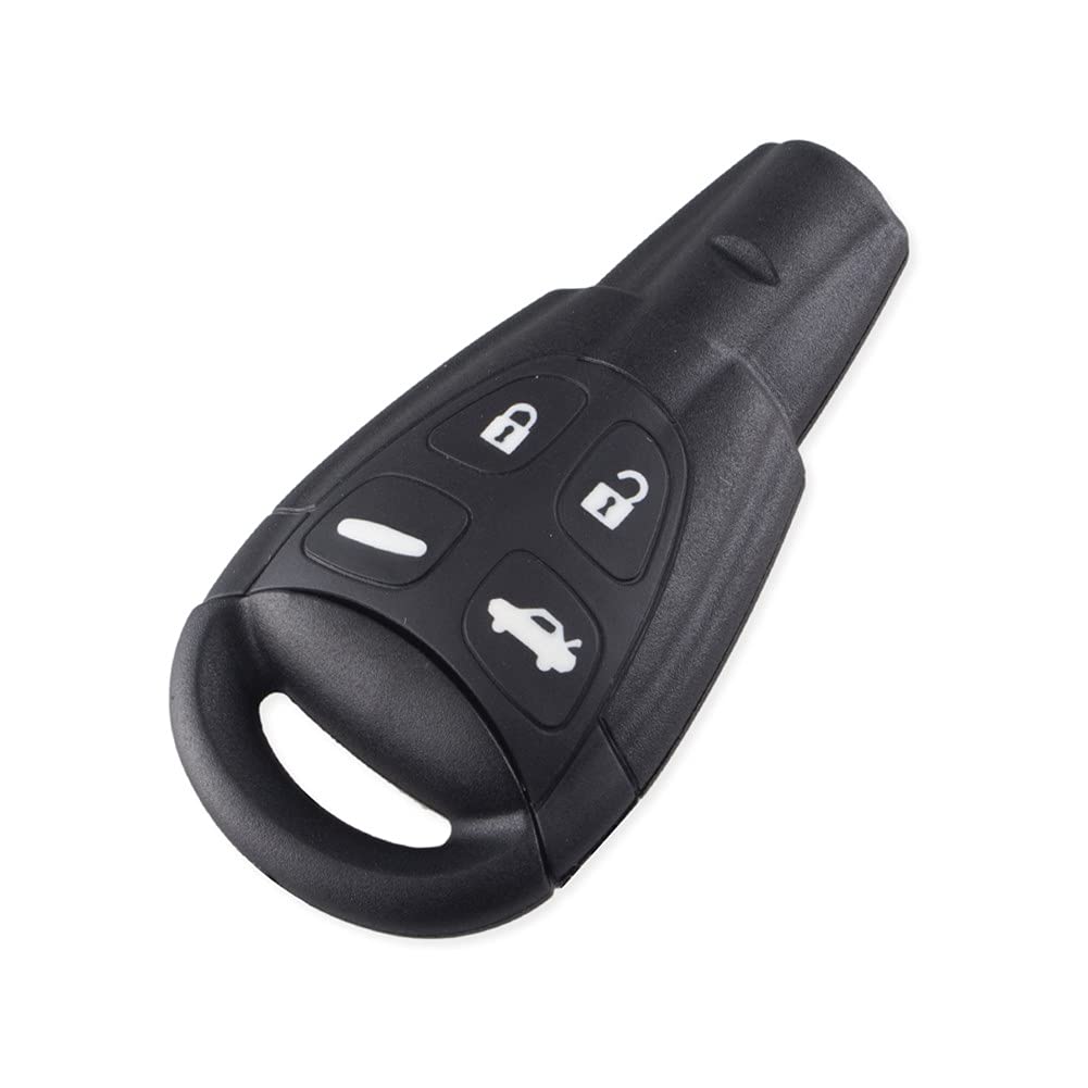 Happyit Plastic Car Key Remote Fob Protector Shell Cover Case for SAAB 9-3 9-5 93 95 4 Buttons Remote Control Replacement Case (B)