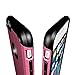 LUVVITT [Ultra Armor] Shock Absorbing Case Best Heavy Duty Dual Layer Tough Cover for Apple Phone 6 / Phone 6s (4.7) Black/Pink