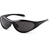 ADE WU Trendy Y2K Rave Sunglasses Fashion Stylish Wrap Around Sporty Sun Glasses Goggles