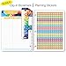 Dated Middle School or High School Student Planner for Academic Year 2019-2020 (Matrix Style - 8.5 - Subjects Cover) - Bonus Ruler/Bookmark and Planning Stickers