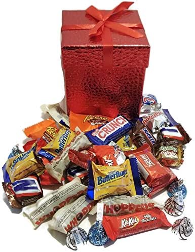 College Care Box - Christmas - Classic Mini Size Candy Care Package - Best Selling Candy Assortment Bundle Gift Pack and Variety Box (30 Count)