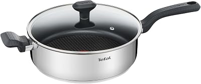 Tefal Comfort Max 26cm Stainless Steel Saute Pan Thermo-Spot Induction