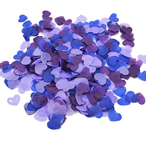 1000 Pcs/Bag Tissue Paper Heart Confetti Wedding Throwing Supplies Balloon Filling Confetti Valentine's Day Home Decor,M,2.5CM