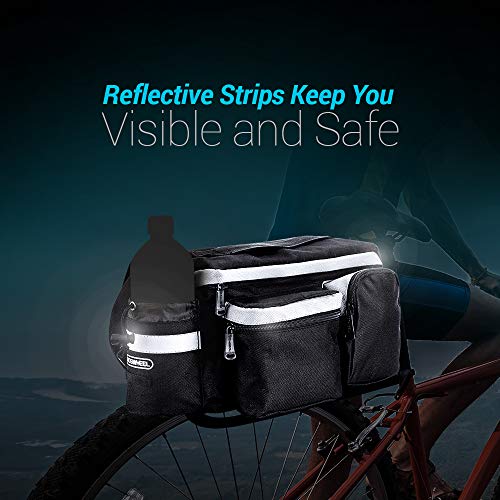 image for bike on hikes Bike Pannier Bag - Durable & Waterproof Nylon with Refle