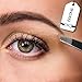 EKKONG Tweezers Set,4 Pieces Precision Eyebrow Stainless Steel Tweezers Kit,Hair Removal Tweezer,Removal of Eyebrow and Facial Hair(Black)