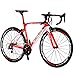 Carbon Road Bike, SAVA HERD6.0 T800 Carbon Fiber 700C Road Bicycle with 105 22 Speed Groupset Ultra-Light Carbon Wheelset Seatpost Fork Bicycle Red White 52cmthumb 2