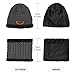 VBIGER Kids Winter Hat and Scarf Set Warm Knit Beanie Cap and Circle Scarf with Fleece Lining for Children Boys Girls, 2-Pieces