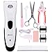 Glendan CP-7800 Quiet Rechargeable Cordless Professional Pet Dogs and Cats Electric Clippers Grooming Trimming Kit(White)