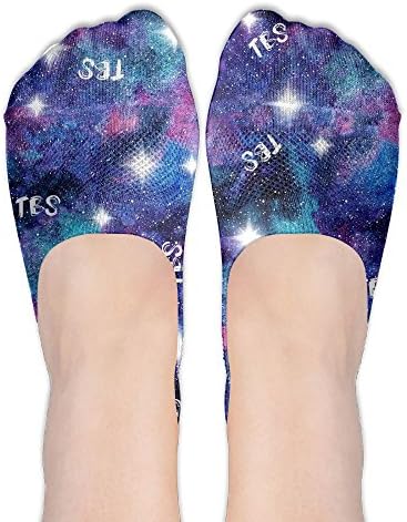 Tbs Galaxy Women Cute No Show Socks Funny Cat Non Slip Low Cut Liner Novelty Cartoon Casual Athletic Ankle Socks