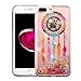 Wydan Case for iPhone 8 Plus, iPhone 7 Plus - Slim Hybrid Liquid Bling Glitter Sparkle Quicksand Waterfall Shockproof TPU Phone Cover - Dreamcatcher for Apple