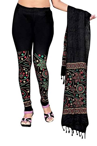 rimmi creations printed leggings with dupatta