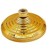 Anley Floor Stand Base for Indoor Flagpoles, Compatible with 1.3 Inch, 1.1 Inch and 0.9 Inch Diameter Flag Pole - Gold