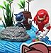 Unique 12 Piece Classic Sonic the Hedgehog Cake Topper Set Featuring 4 Sonic Rings, Super Sonic, Amy Rose, Miles Tails Prower, Sonic, Metal Sonic, Knuckles, And 2 Decorative Cake Pieces