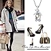 NEOGLORY Jewelry Aurora Borealis Crystal Penguin Birthstone Pendant Necklace Women Jewelry