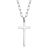 Ross-Simons Italian Sterling Silver Cross Necklace