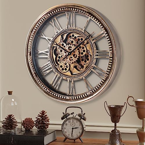 Mua AYRELY® 25 Inch Decorative Moving Gear Large Wall Clock for Modern ...