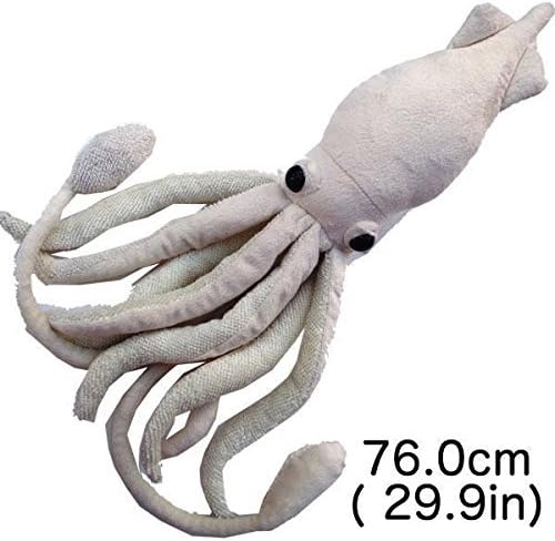 Deep-sea organisms series giant squid stuffed white 7430
